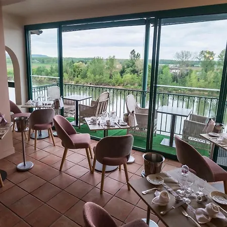 Restaurant Cote Garonne Le Balcon Des Dames - Fauillet Marmande - Vue Panoramique Bord De Garonne Climatisees Hotel Tonneins