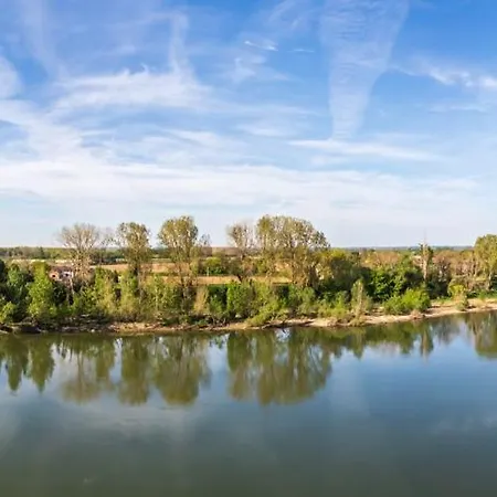 ホテル Cote Garonne Le Balcon Des Dames -hotel Et Restaurant- Fauillet Marmande - Vue Panoramique Bord De Garonne Climatisees Tonneins