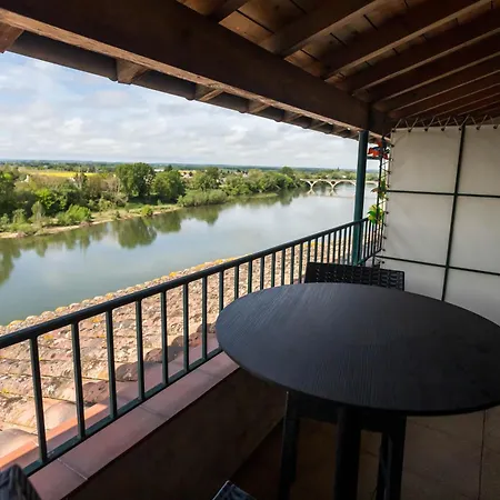 Hotel CÔTE GARONNE le BALCON DES DAMES -hôtel et restaurant- Tonneins Fauillet Marmande - vue panoramique bord de Garonne chambres climatisées 3*