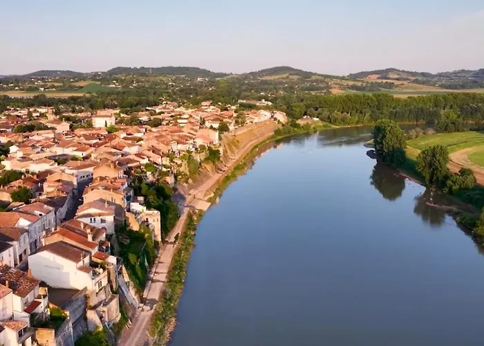 Cote Garonne Le Balcon Des Dames -hotel Et Restaurant- Fauillet Marmande - Vue Panoramique Bord De Garonne Climatisees
